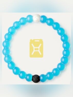 LOKAI Medium Translucent Blue Water Cause Bangle Bracelet Boho Y2K Summer Beach